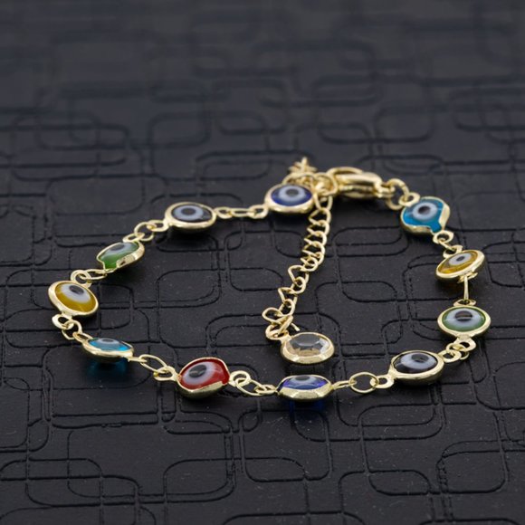 Evil Eye Bracelet - 2 chain styles - Ajustable - Picture 1 of 4
